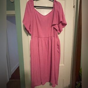 NWT Pink Ava & Viv Midi Dress